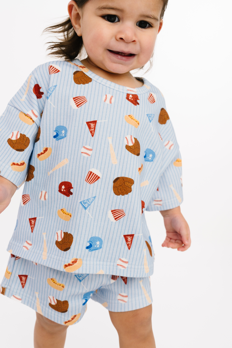 Blue Baseball Slouchy Set – Little One Shop Co.
