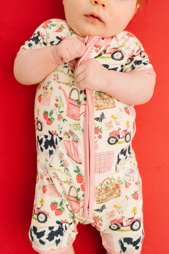 Blooming Homestead Bamboo Short Romper – Little One Shop Co.