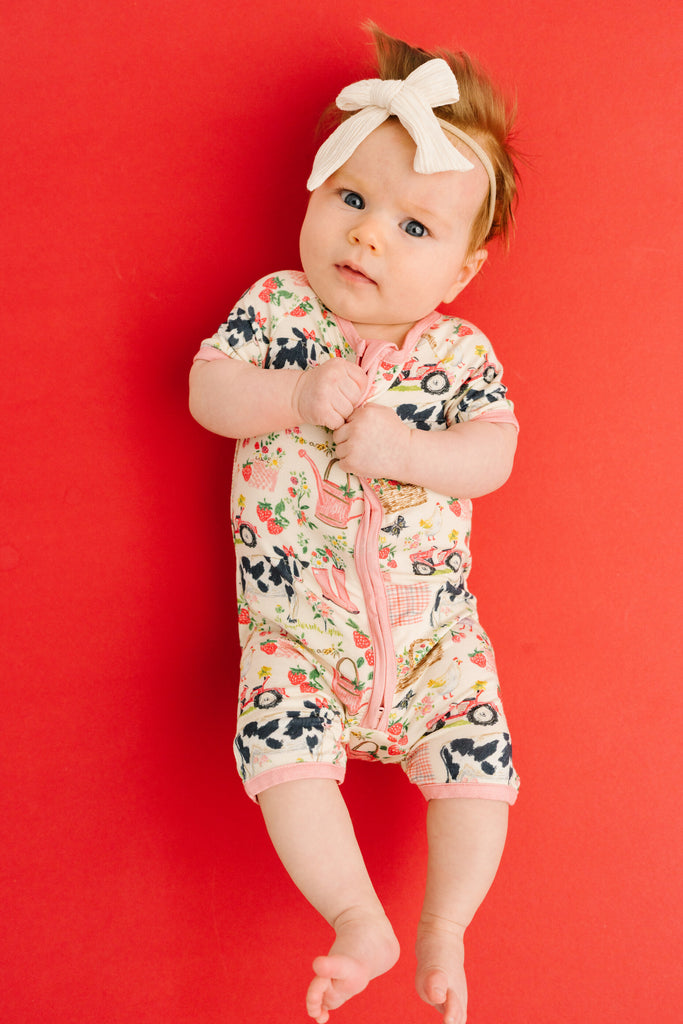 Blooming Homestead Bamboo Short Romper – Little One Shop Co.